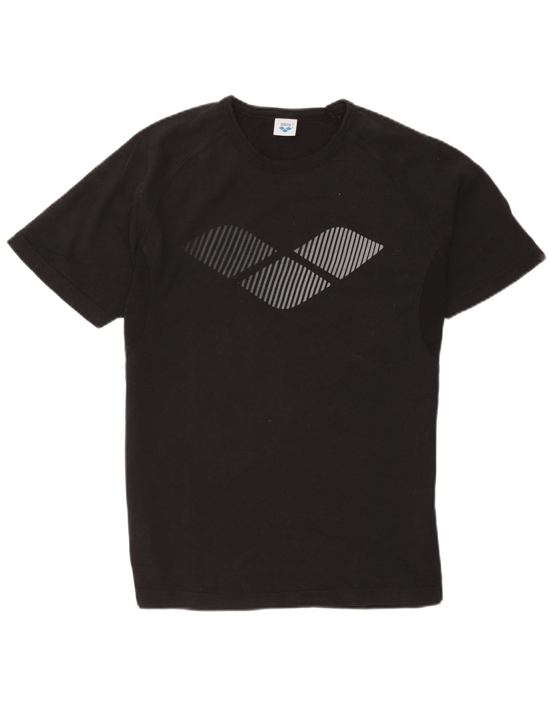 T-shirt grafica da uomo Arena Top in cotone nero medio