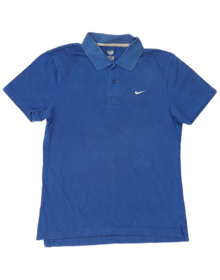 Polo Nike da uomo UK 38/40 cotone blu medio