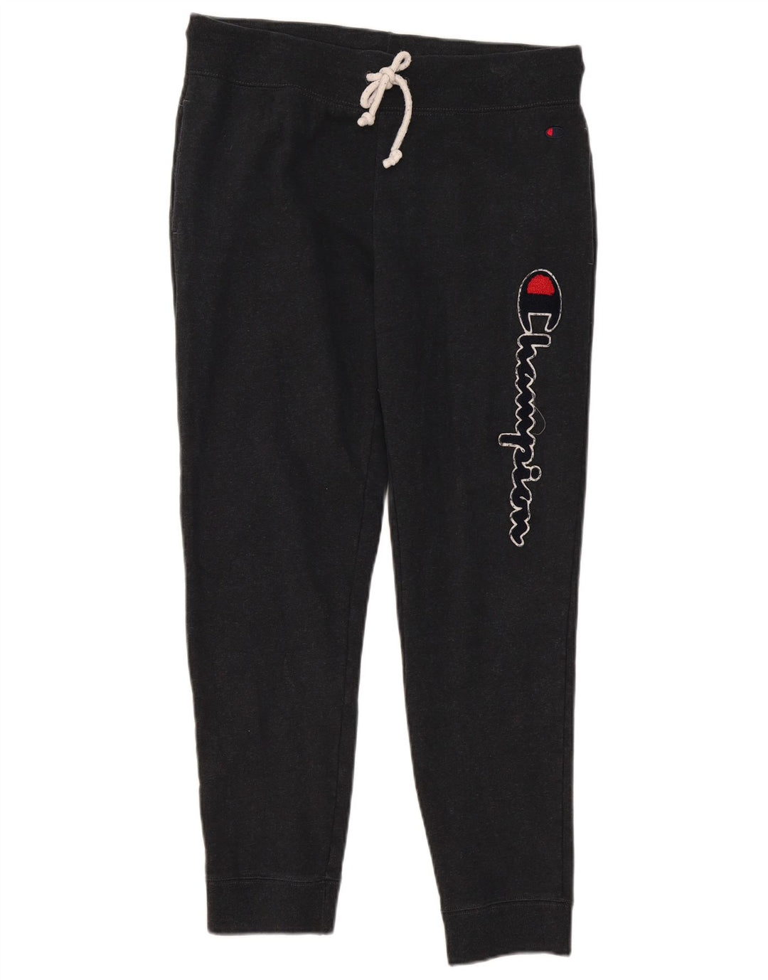 Pantaloni da tuta con grafica Champion da uomo, pantaloni da jogging, cotone grigio medio