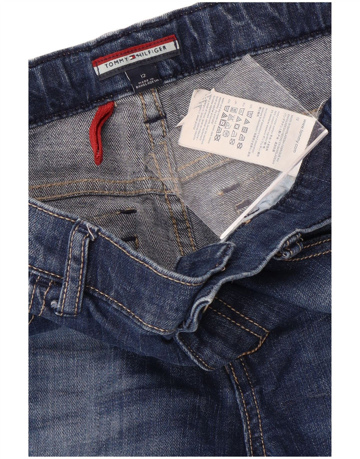 TOMMY HILFIGER Jeans dritti per ragazzi 11-12 anni W28 L26 Cotone blu