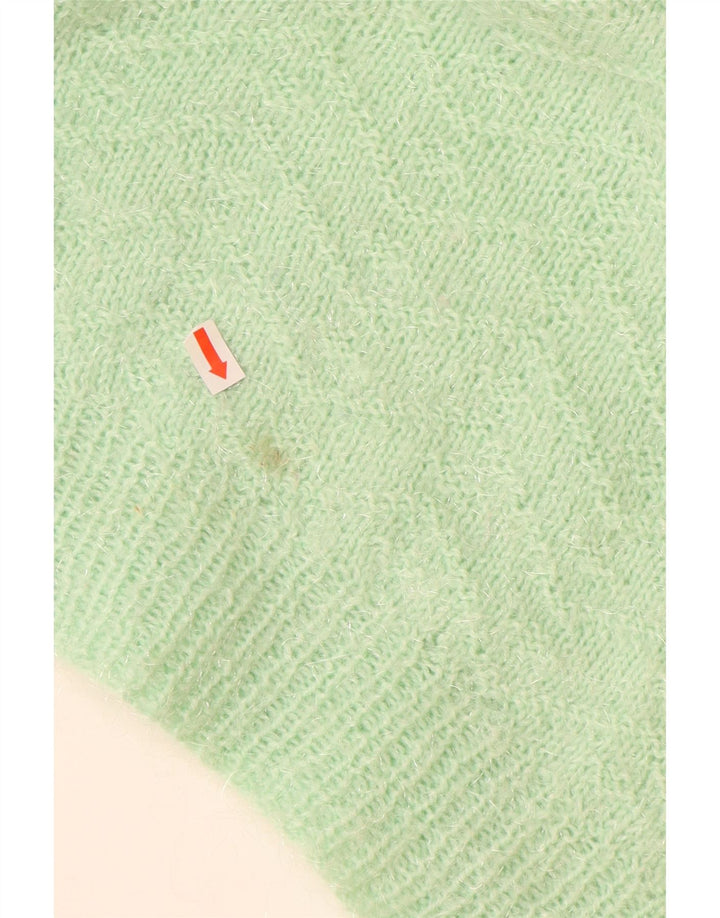 Maglione maglione con scollo a barca da donna VINTAGE UK 18 XL Verde