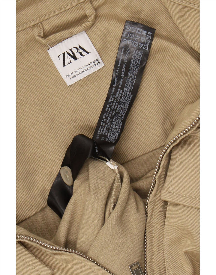 Giubbotto bomber da uomo ZARA UK 38 Cotone beige medio