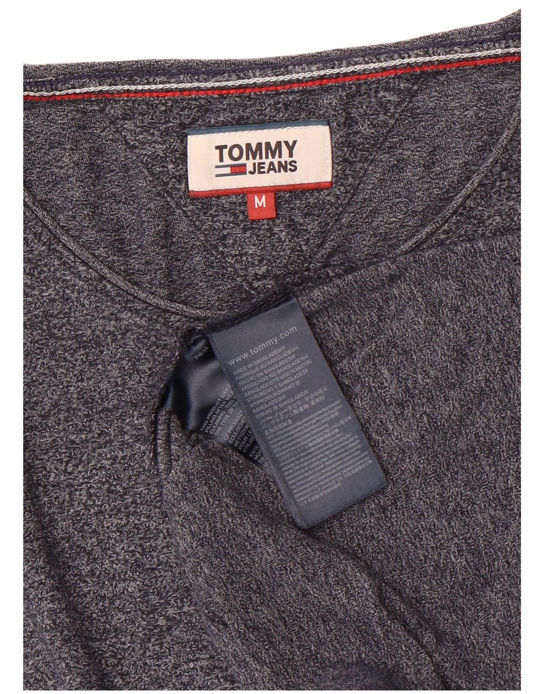 T-shirt da uomo Tommy Hilfiger Top in cotone chiazzato blu navy medio