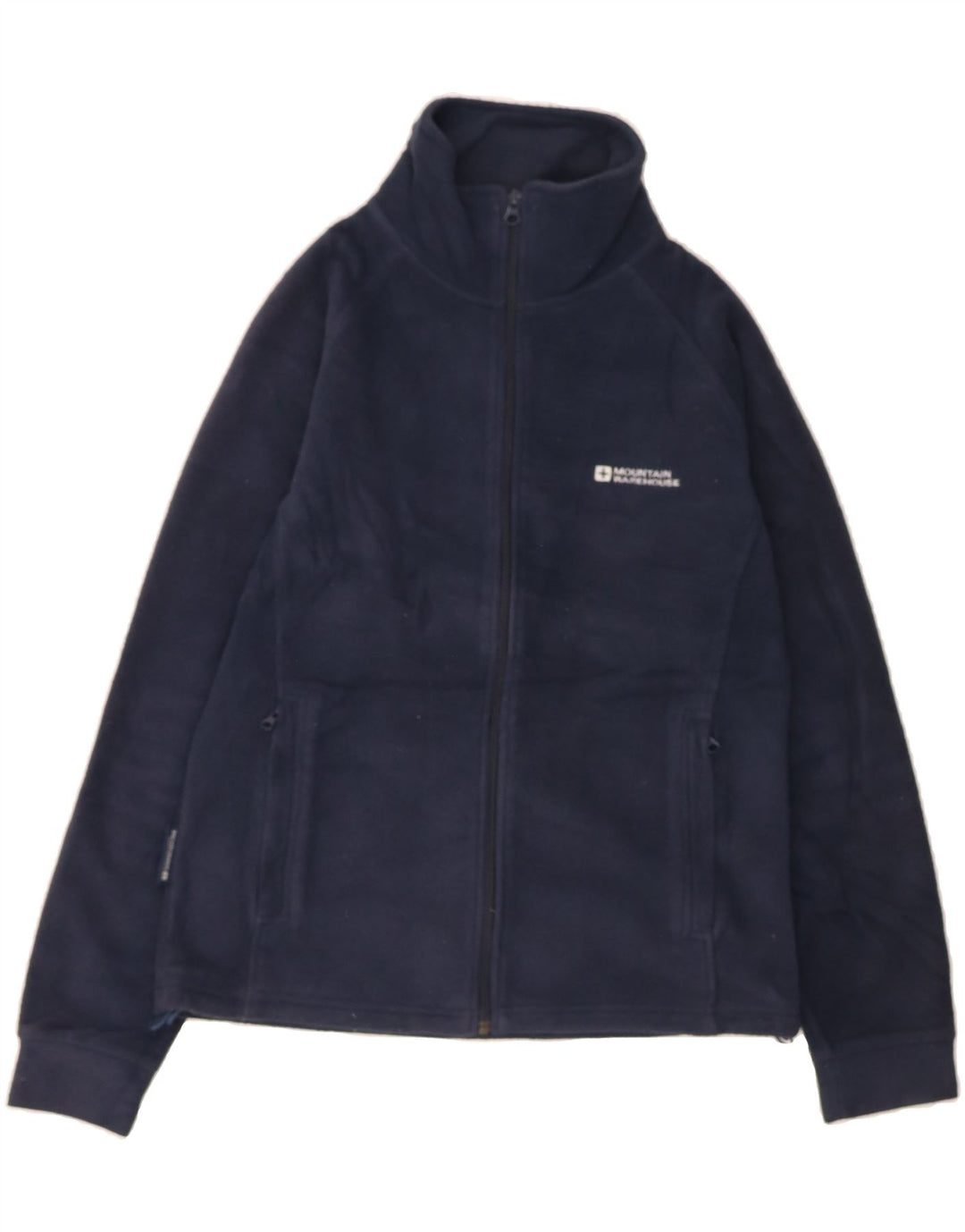 MOUNTAIN WAREHOUSE Womens Fleece Jacket UK 10 Small Navy Blue Polyester Vintage Mountain Warehouse and Second-Hand Mountain Warehouse from Messina Hembry 