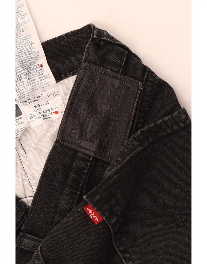 Jeans Levi's Uomo 511 Slim W33 L32 Cotone Grigio
