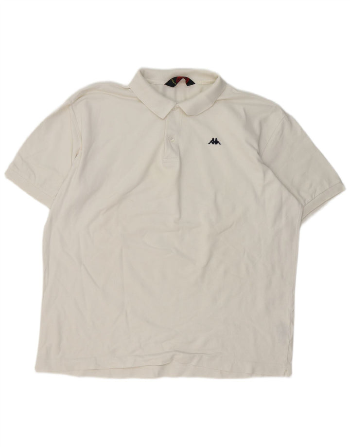 Polo Kappa Uomo 2XL Cotone Bianco
