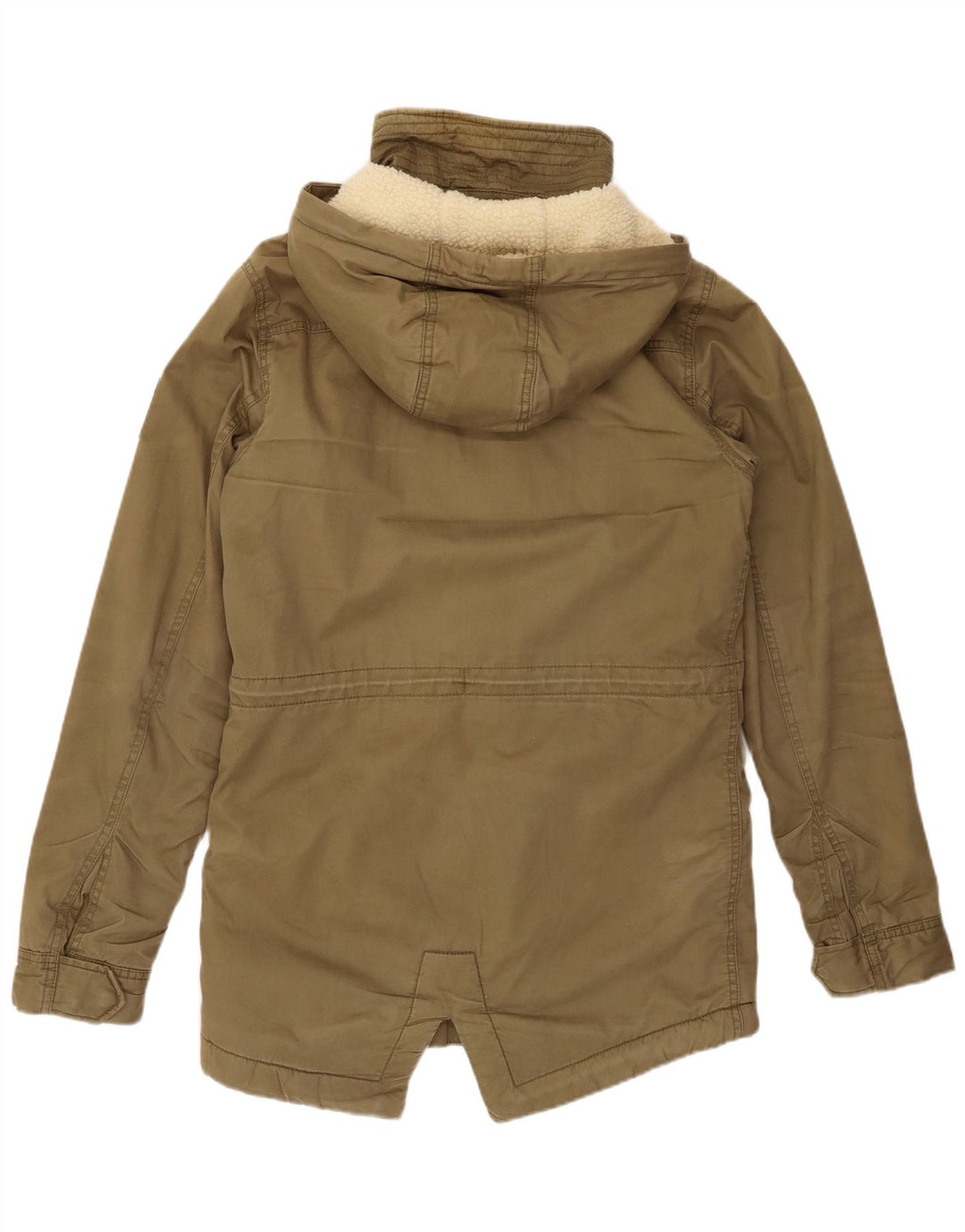 SUPERDRY Giacca da uomo The Rookie Sherpa Parka con cappuccio UK 36 Small Khaki