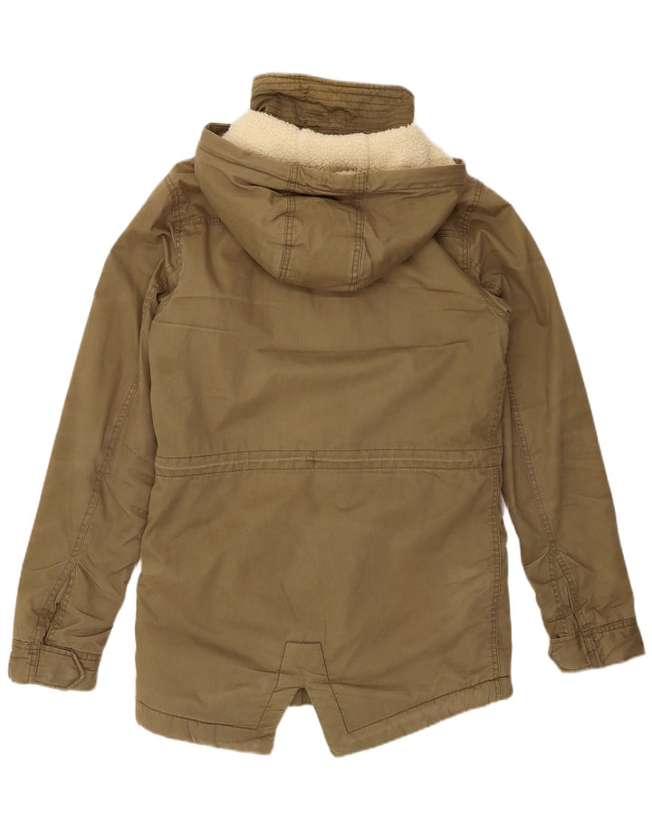 SUPERDRY Giacca da uomo The Rookie Sherpa Parka con cappuccio UK 36 Small Khaki