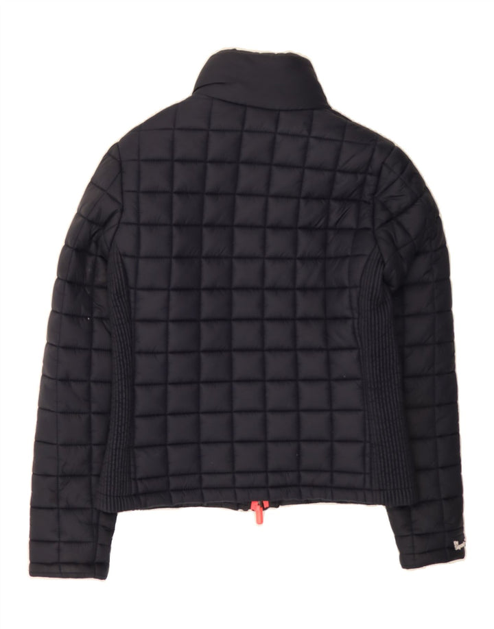 SUPERDRY Womens Padded Jacket UK 12 Medium Navy Blue Polyester Vintage Superdry and Second-Hand Superdry from Messina Hembry 