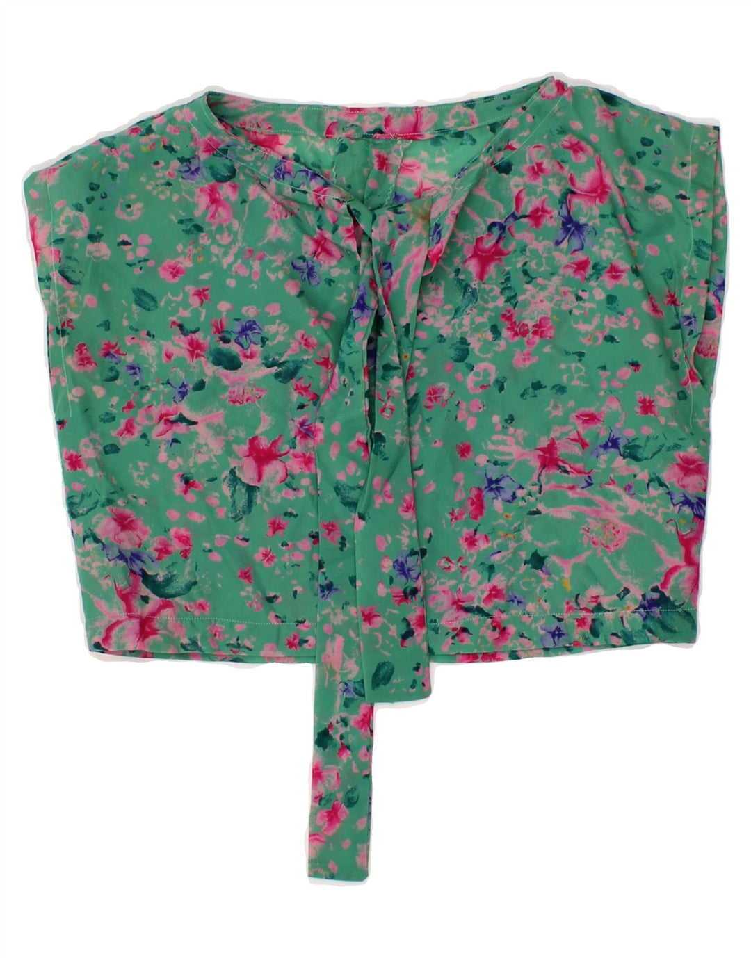 VINTAGE Womens 2 Piece Set UK 12 Medium Green Floral Vintage Vintage and Second-Hand Vintage from Messina Hembry 