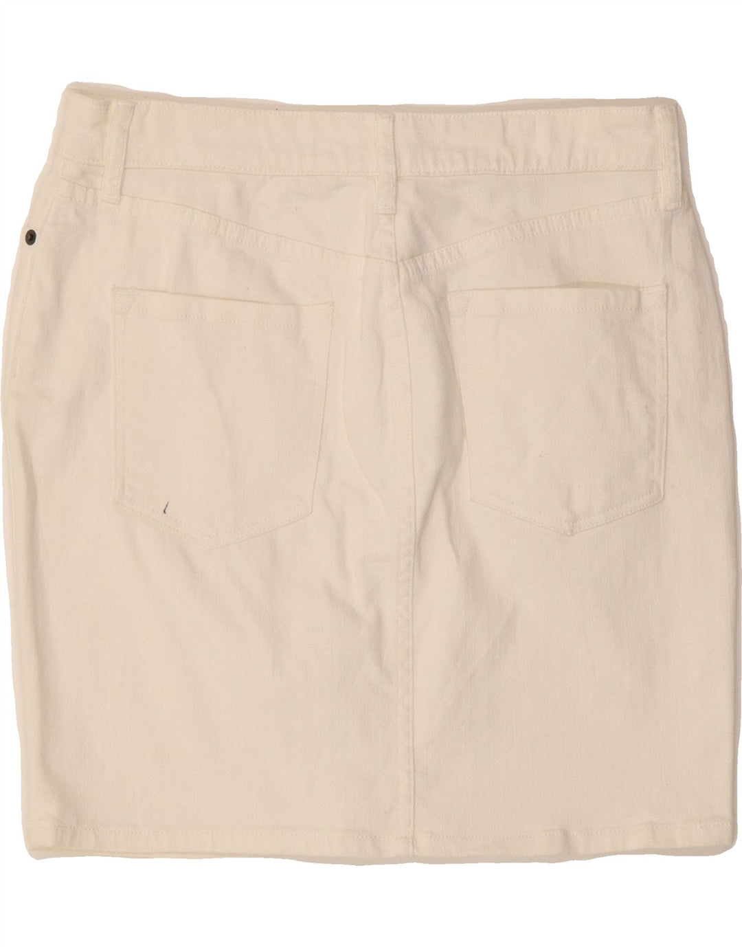 J. CREW Womens Stretch Denim Skirt  W29 Medium White Cotton Vintage J. Crew and Second-Hand J. Crew from Messina Hembry 