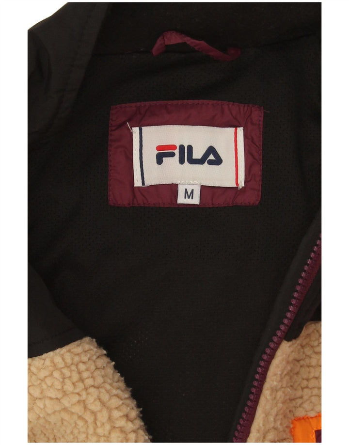 Giacca in pile oversize da donna Fila UK 14 Colorblock beige medio