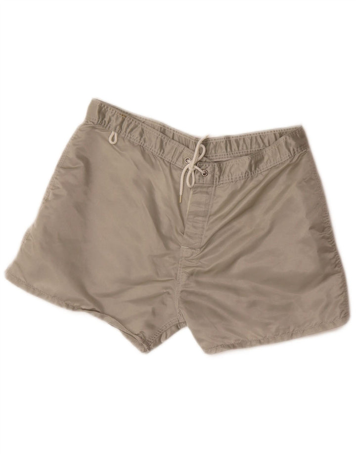 Pantaloncini da bagno da uomo Sundek grandi in nylon grigio