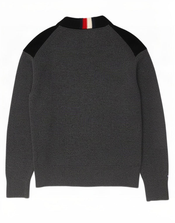 Maglione maglione girocollo da uomo Tommy Hilfiger grigio medio color block