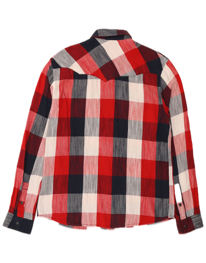 Camicia da uomo in flanella dalla vestibilità regolare Wrangler, in cotone a quadri rossi piccoli