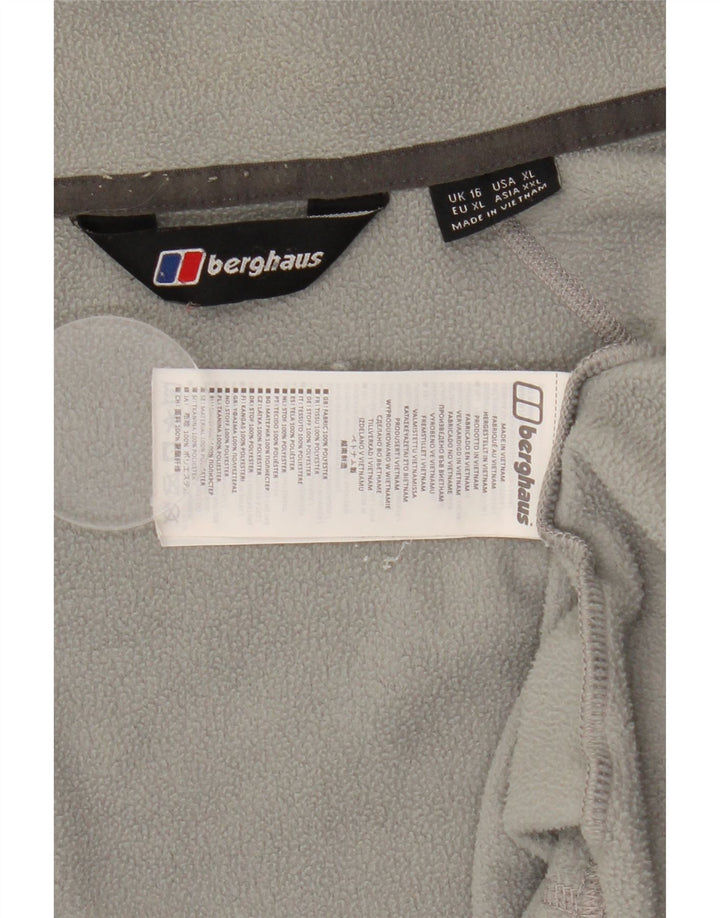 Giacca in pile da donna BERGHAUS UK 16 grande poliestere grigio