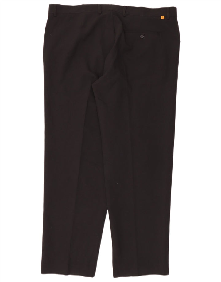 Pantaloni casual dritti da uomo Farah W42 L31 poliestere nero