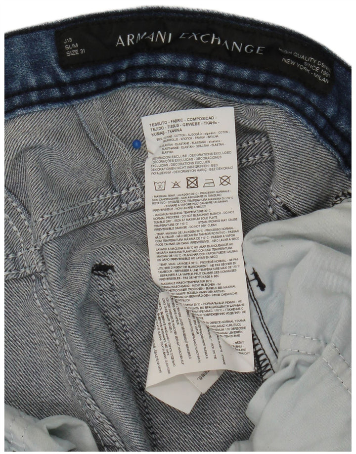 ARMANI EXCHANGE Jeans slim da uomo W31 L28 cotone blu
