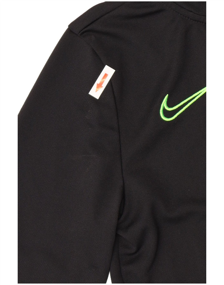 Giacca superiore della tuta da ragazzo Nike 10-11 anni poliestere nero medio