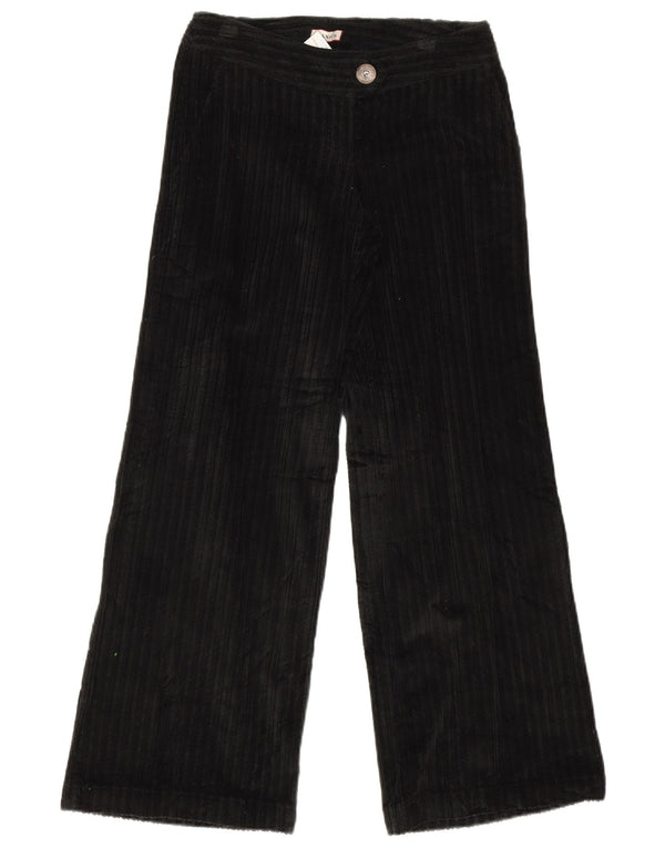 Pantaloni in velluto a coste a gamba larga da donna Max & Co. UK 6 XS W28 L30 Cotone nero