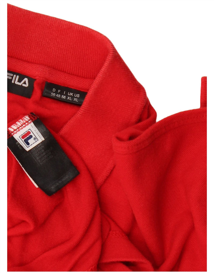 Polo da uomo Fila XL rossa