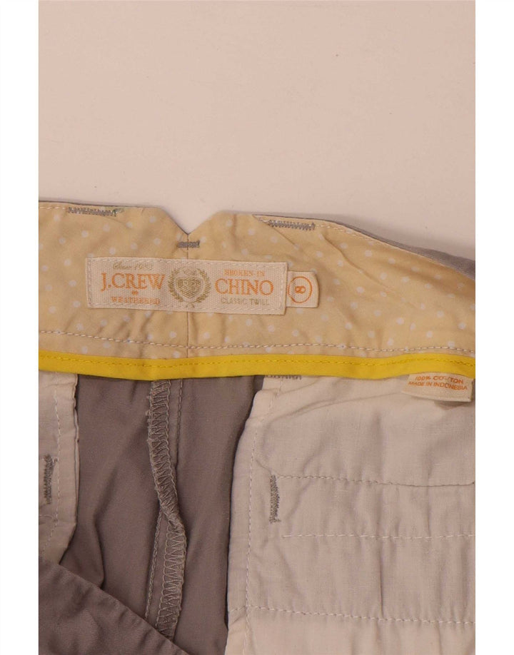 J. Pantaloncini chino da donna Crew US 8 Medium W33 Cotone grigio