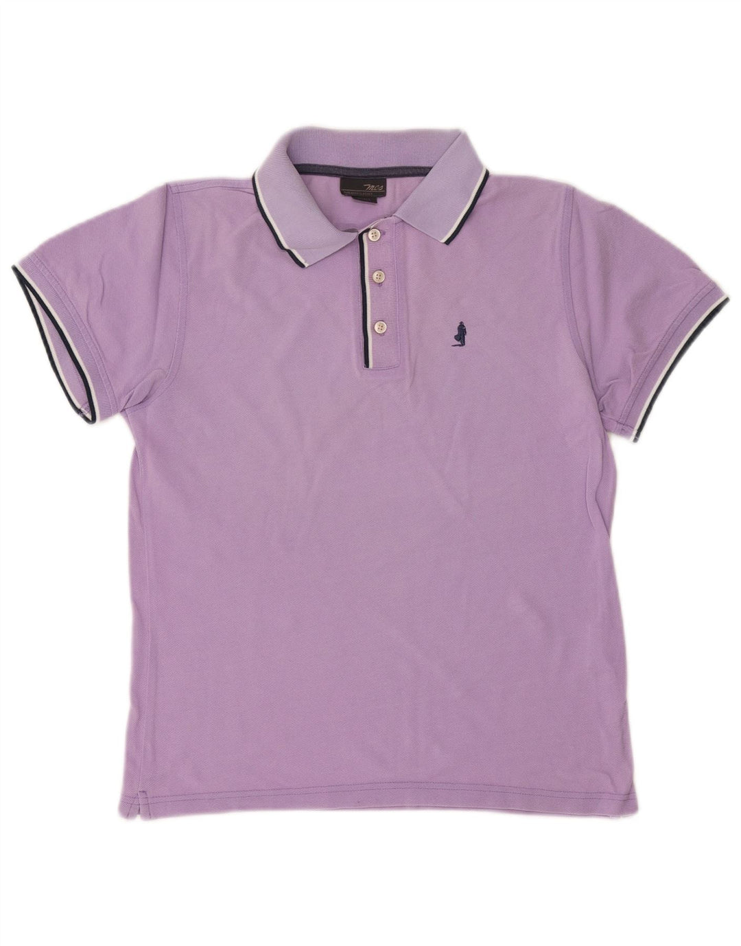 MARLBORO CLASSICS Polo da uomo piccola in cotone viola