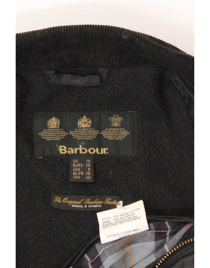 Giacca da donna in cotone cerato Barbour UK 10 piccola marrone
