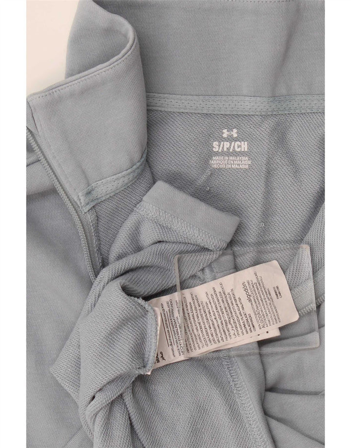 Felpa oversize con collo con zip da donna Under Armour, maglione UK 10 piccolo grigio