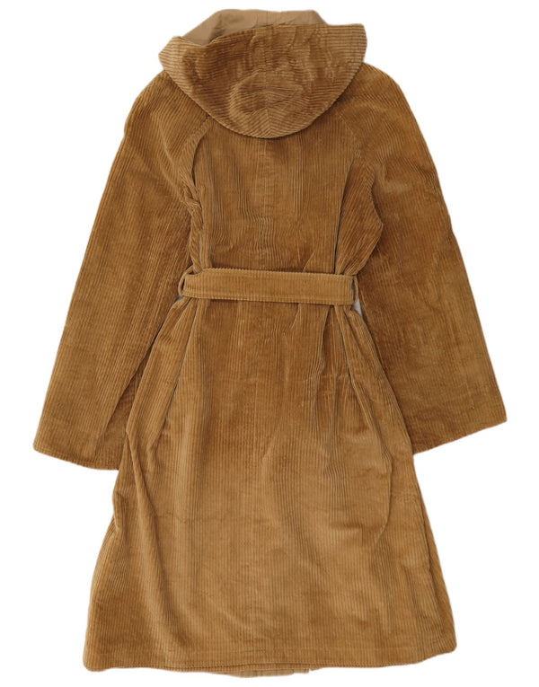Cappotto reversibile con cappuccio da donna vintage UK 14 Beige medio