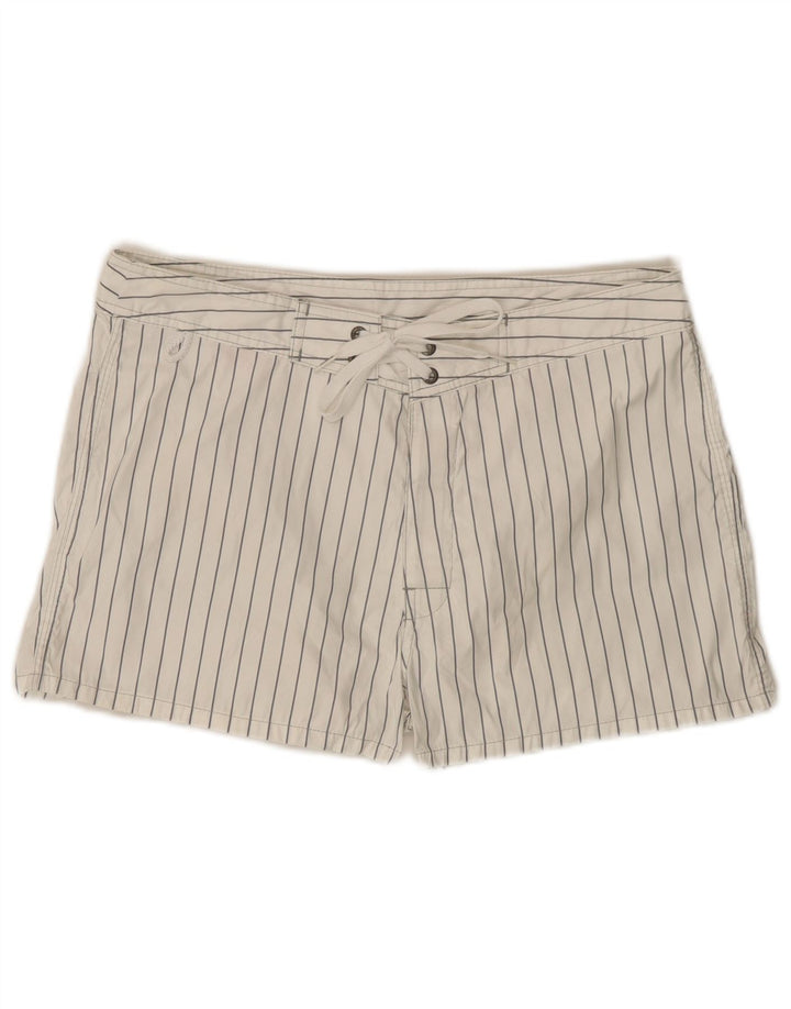 Pantaloncini da bagno da uomo Sundek Poliestere a righe bianche medie