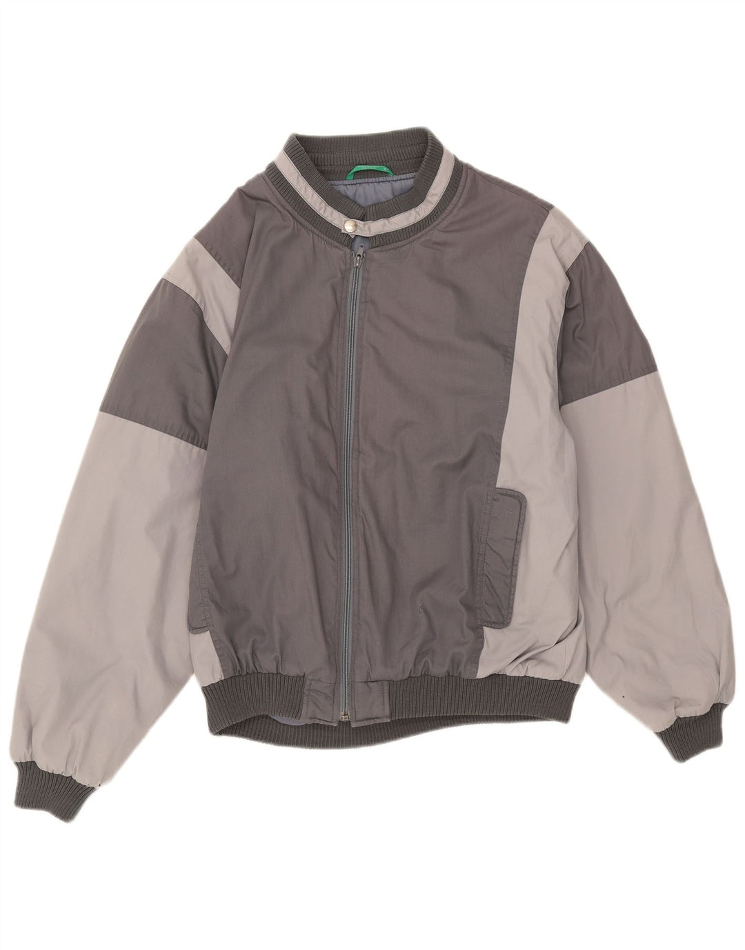 Giubbotto bomber da uomo Canda UK 40 Large in poliestere color block grigio