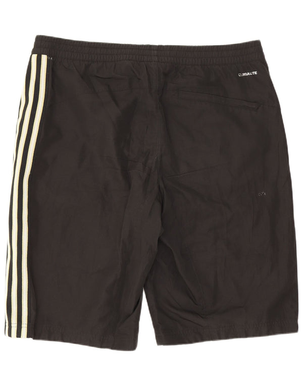 Pantaloncini sportivi Adidas Climalite da uomo medio poliestere nero