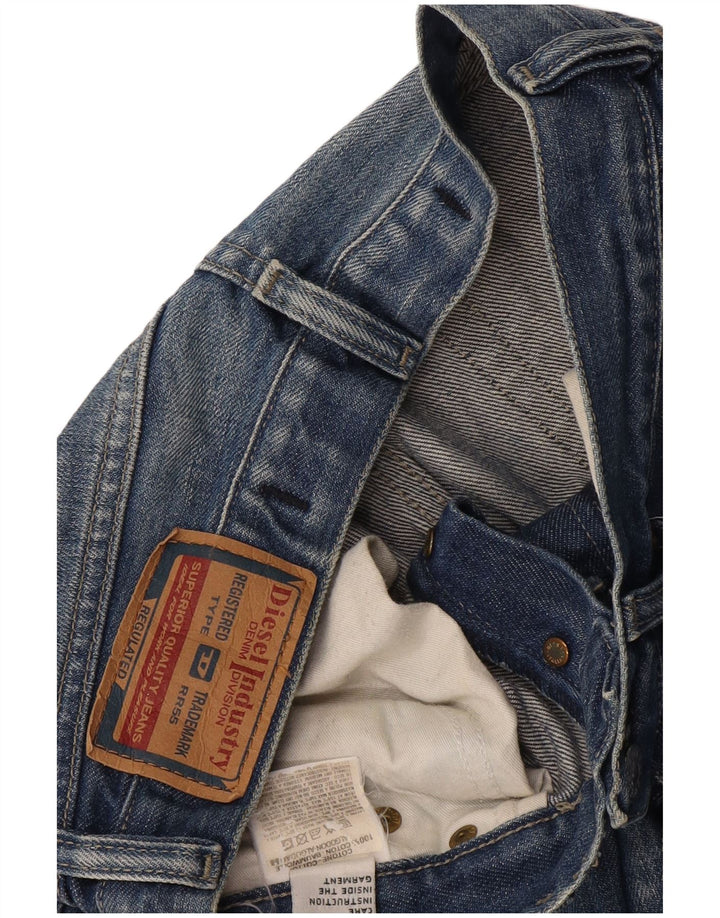 Jeans dritti da donna Diesel W28 L28 cotone blu