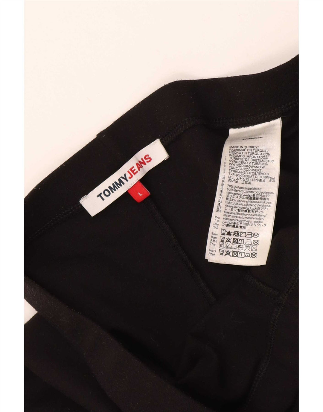 Leggings da donna Tommy Hilfiger UK 16 grande poliestere nero