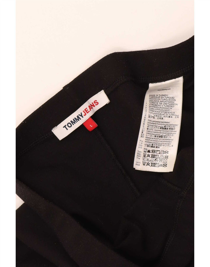 Leggings da donna Tommy Hilfiger UK 16 grande poliestere nero