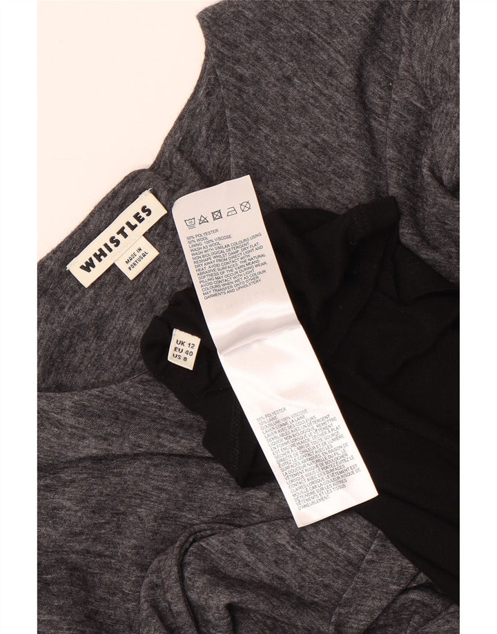 Abito tubino a maniche lunghe da donna Whistles UK 12 Grigio medio chiazzato