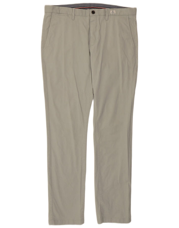 Pantaloni chino slim fit da uomo Tommy Hilfiger W38 L34 cotone blu