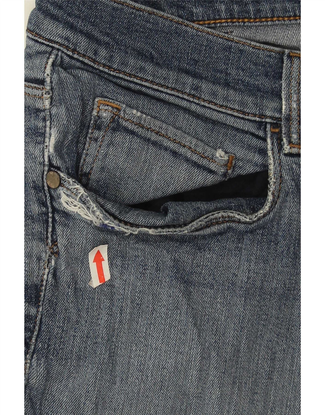Jeans Cropped Uomo Trussardi IT 51 Large W37 L26 Blu
