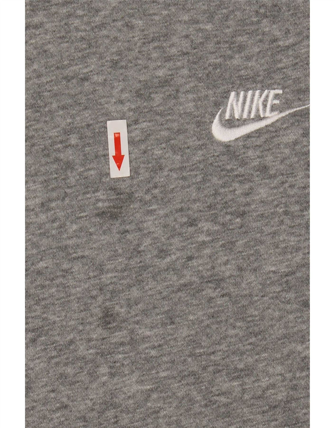 Felpa con cappuccio da uomo Nike Large in cotone chiazzato grigio