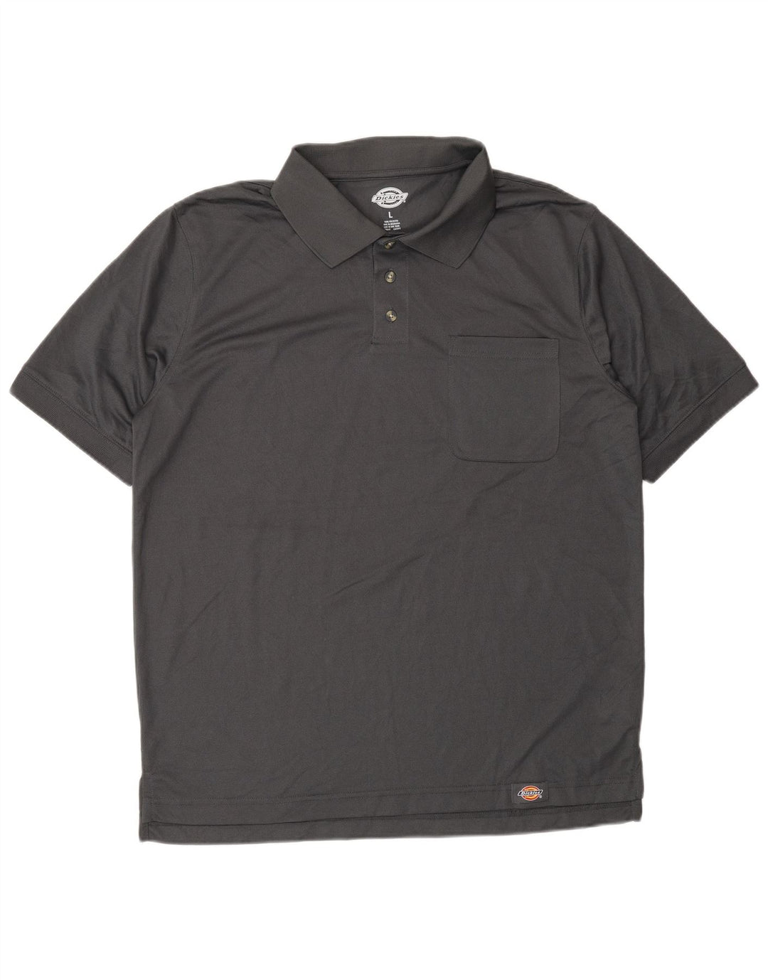 Polo da uomo DICKIES grande in poliestere grigio