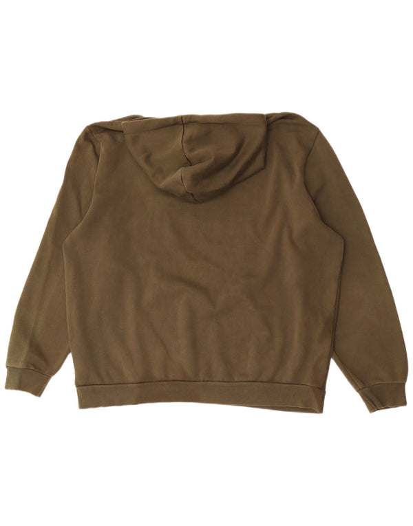 Felpa con cappuccio grafica da uomo Puma 2XL cotone kaki