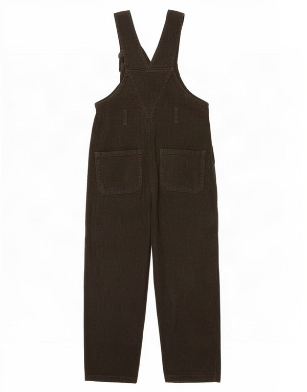 Pantaloni da donna in velluto a coste con salopette da donna Lucy & Yak UK 10 piccoli in cotone kaki