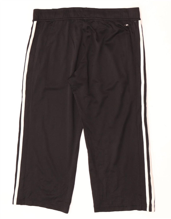 Pantaloni da tuta Adidas Capri da donna UK 14 poliestere nero medio