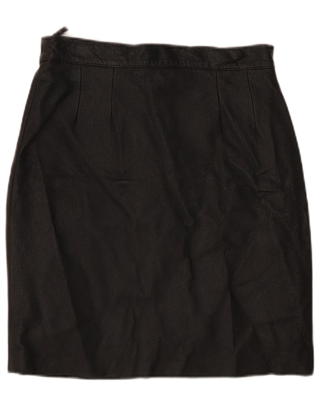 Gonna in pelle vintage da donna piccola W26 nera