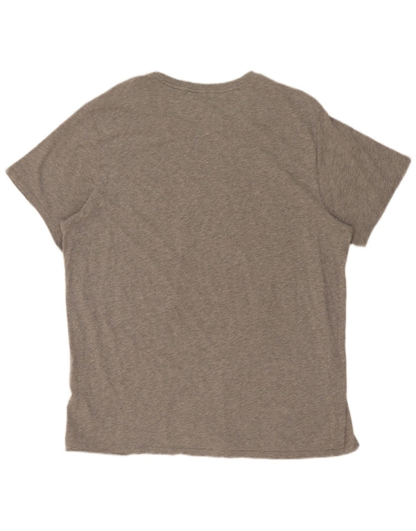 T-shirt Nike da uomo dal taglio atletico, XL, in cotone chiazzato grigio