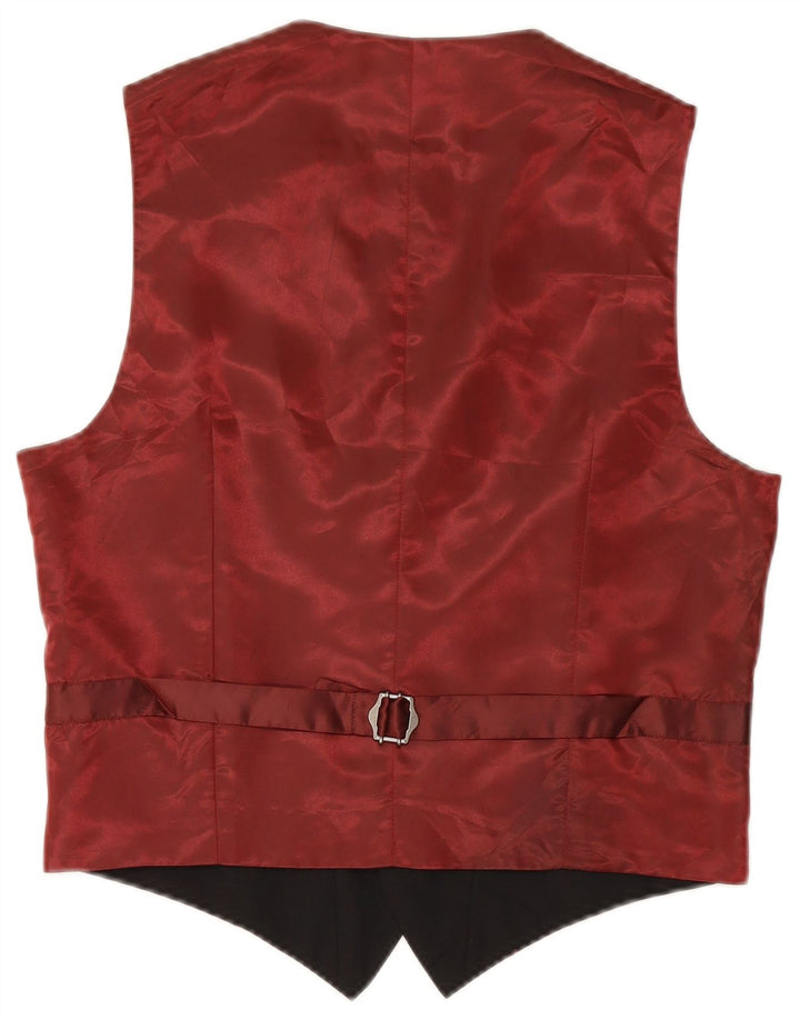 Gilet da uomo Marks & Spencer piccolo in lana color block nero