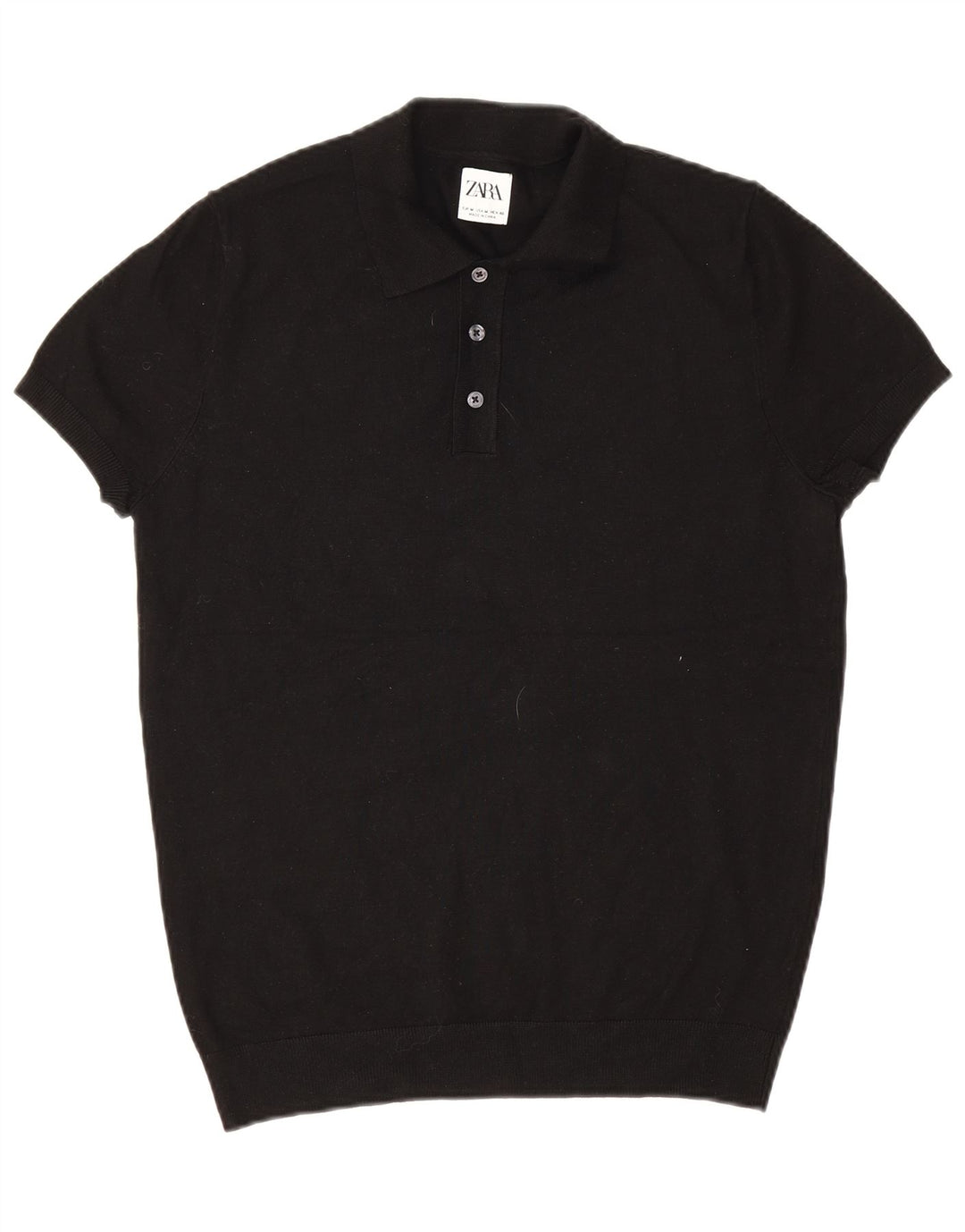 Polo Zara da uomo media nera