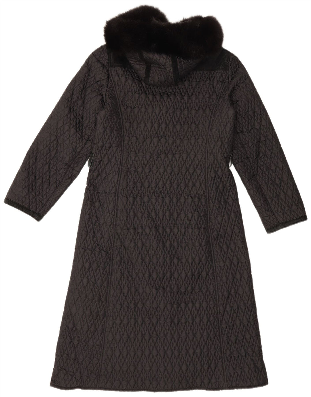 Cappotto imbottito con cappuccio da donna Philosophy Di Alberta Ferretti UK 12 medio nero