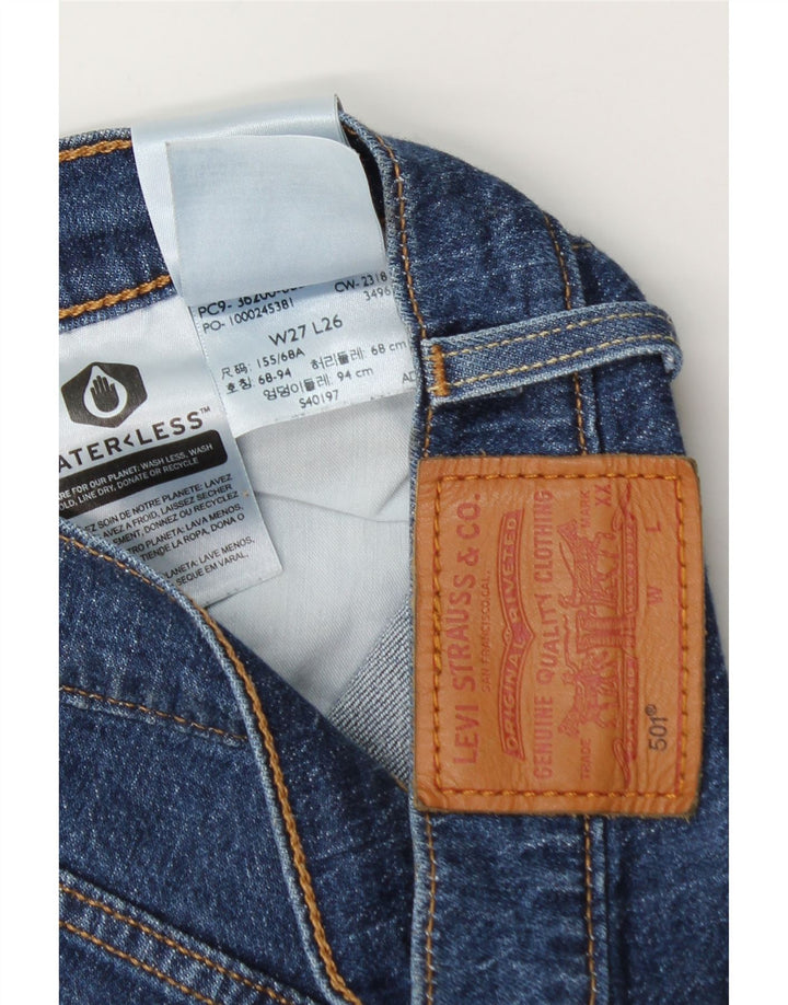 Jeans dritti Levi's 501 da donna W27 L26 cotone blu